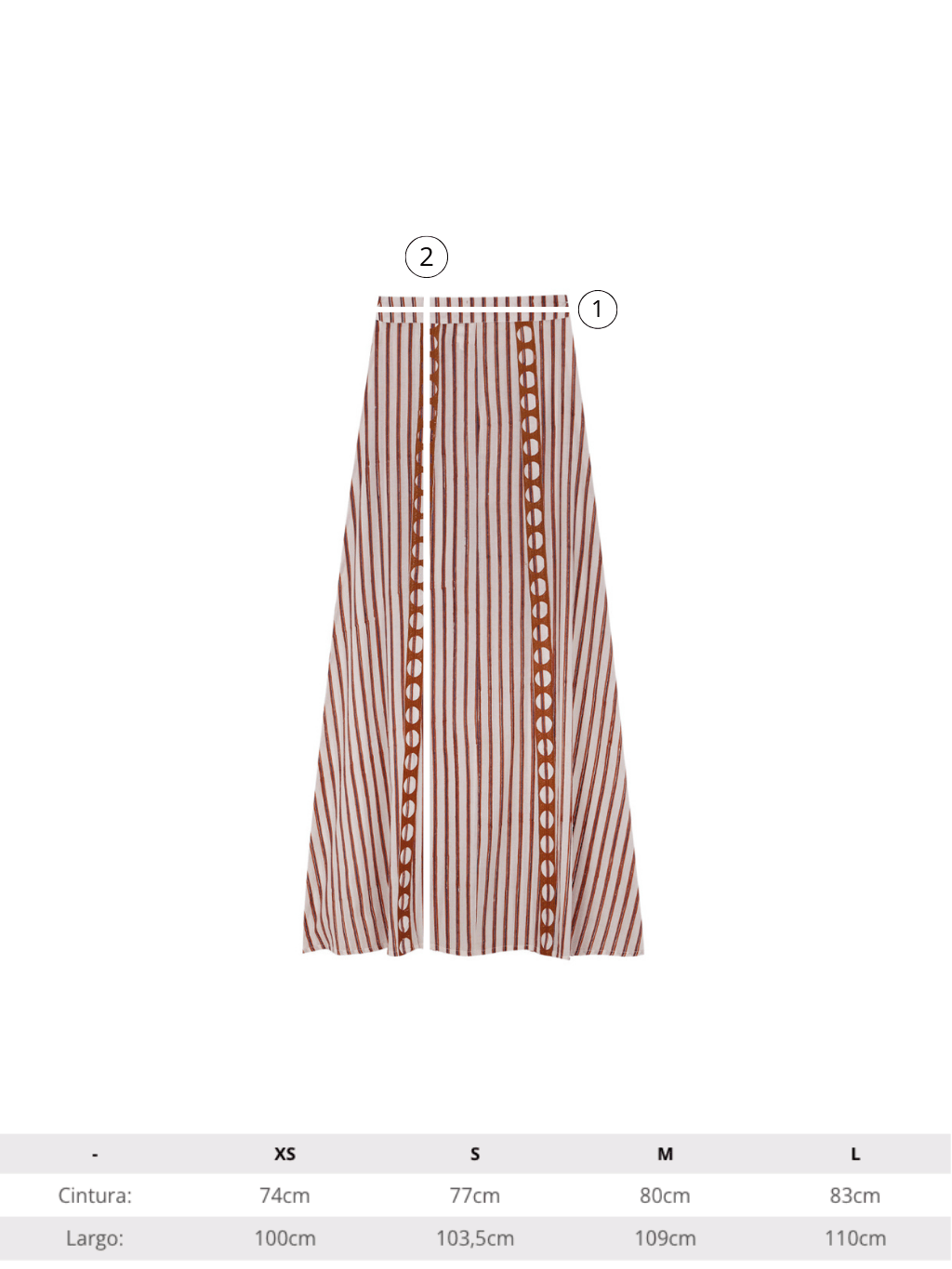 FALDA STRIPES COLOR CRUDO 1